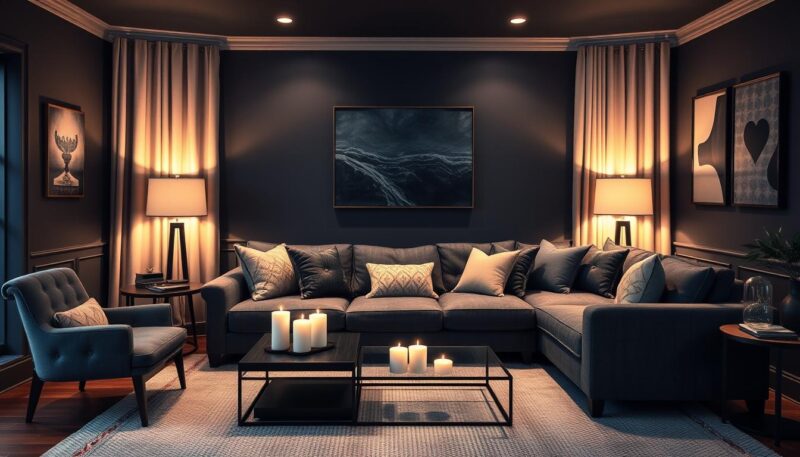 Dark Color Living Room